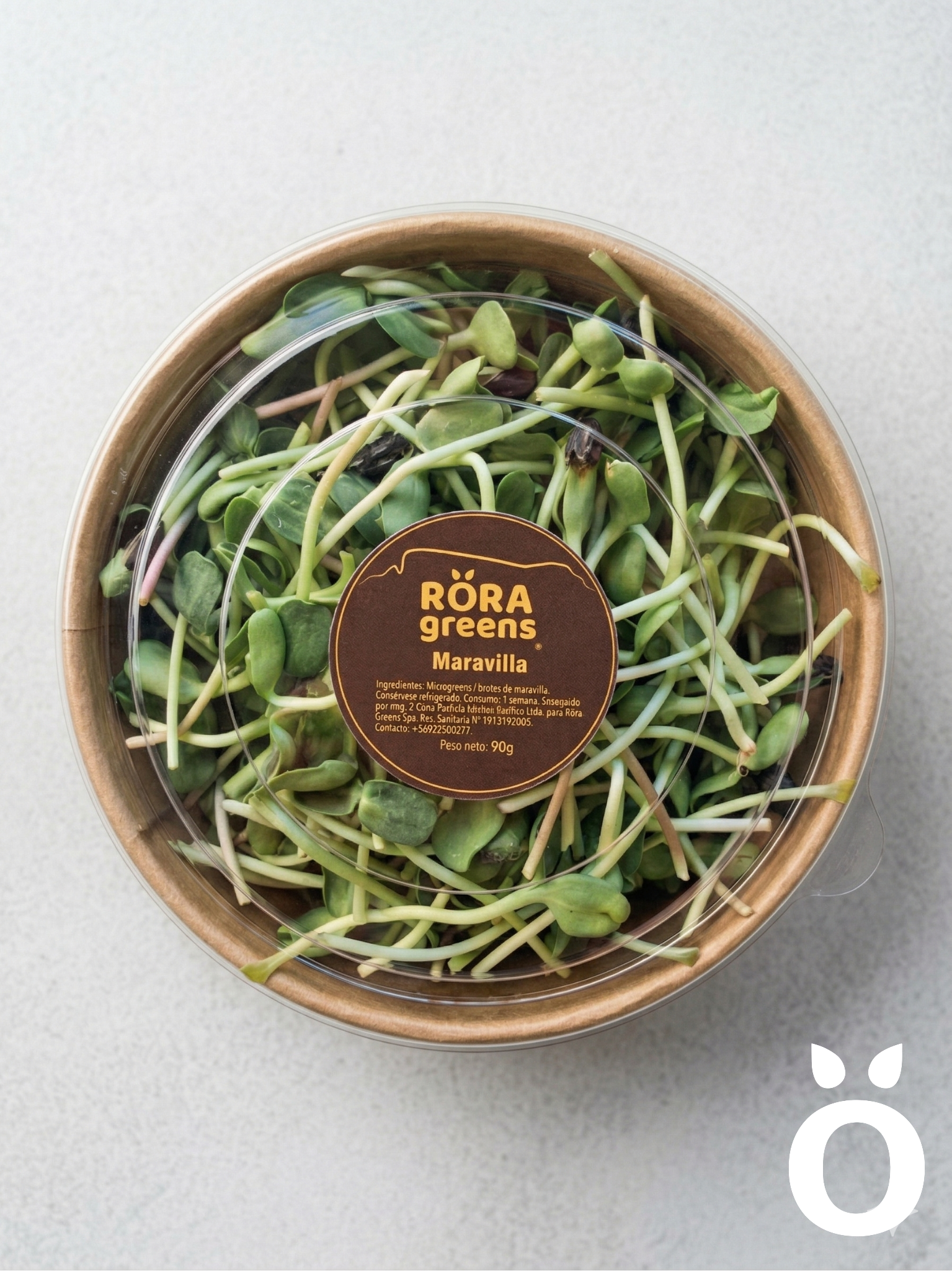 Microgreens de Maravilla Cosechados caja 90 gr. - Röra Greens