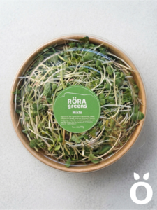 Microgreens Mixtos (mostaza, rábano, maravilla) Cosechados caja 90 gr. - Röra Greens